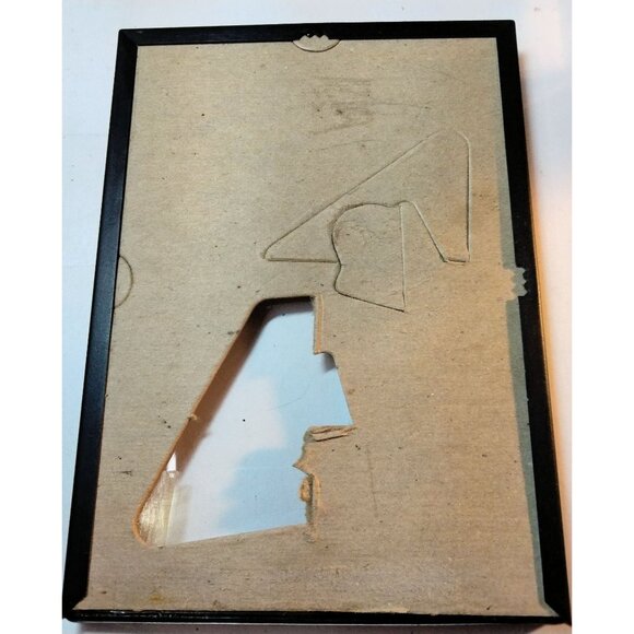 Black Gold Metal Frame 5x7 photo Modern Contemporary Wall Mount - Picture 6 of 6